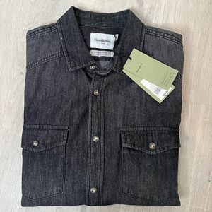 Goodfellow & Co long Sleeve Black Shirt New with Tags
